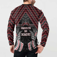 Aotearoa Button Sweatshirt Proud To Be Maori