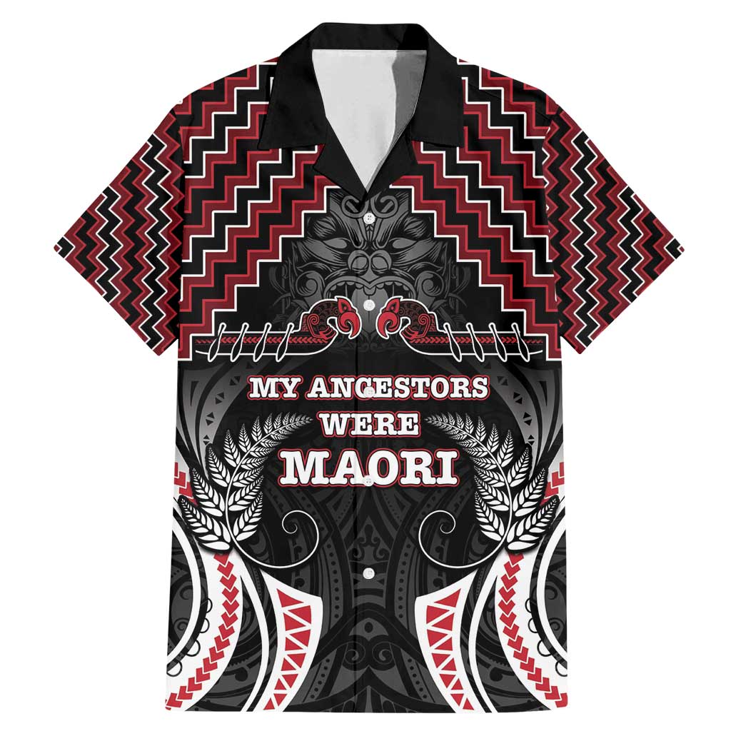 Aotearoa Family Matching Mermaid Dress and Hawaiian Shirt Proud To Be Maori LT05 Dad's Shirt - Short Sleeve Red - Polynesian Pride