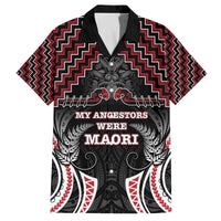 Aotearoa Family Matching Off The Shoulder Long Sleeve Dress and Hawaiian Shirt Proud To Be Maori LT05 Dad's Shirt - Short Sleeve Red - Polynesian Pride