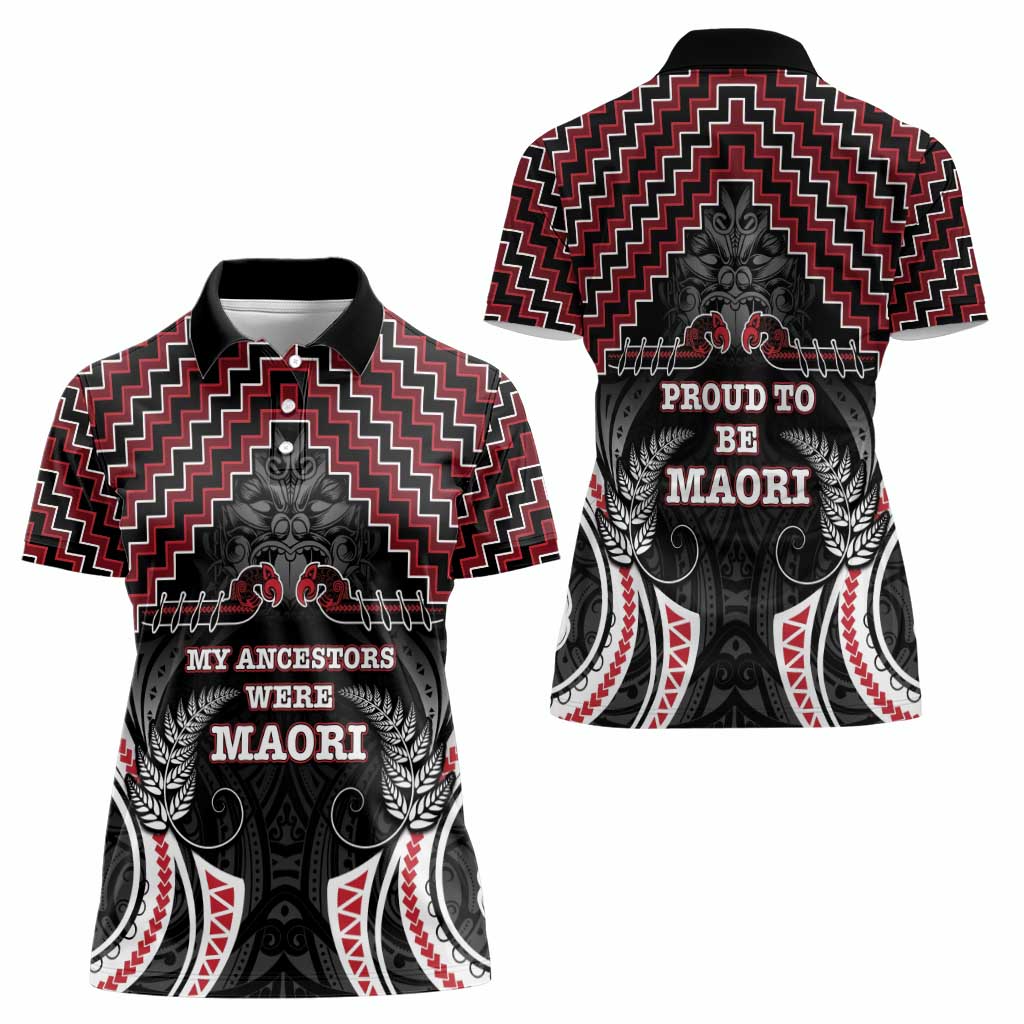Aotearoa Women Polo Shirt Proud To Be Maori