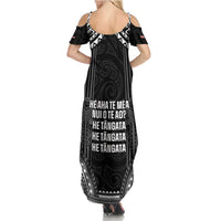 Aotearoa Toitu Te Tiriti Family Matching Summer Maxi Dress and Hawaiian Shirt No Kiwi Without Iwi LT05 - Polynesian Pride