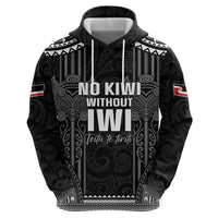 Aotearoa Toitu Te Tiriti Hoodie No Kiwi Without Iwi LT05 - Polynesian Pride