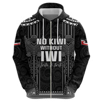 Aotearoa Toitu Te Tiriti Hoodie No Kiwi Without Iwi LT05 - Polynesian Pride