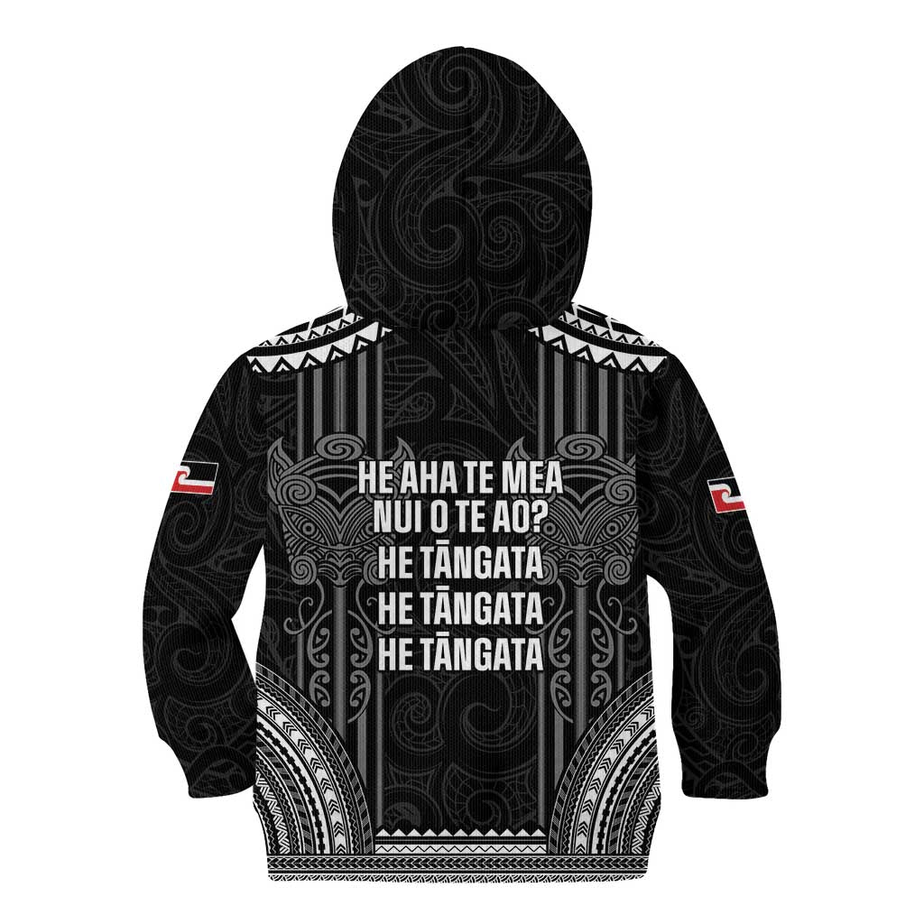 Aotearoa Toitu Te Tiriti Kid Hoodie No Kiwi Without Iwi LT05 - Polynesian Pride