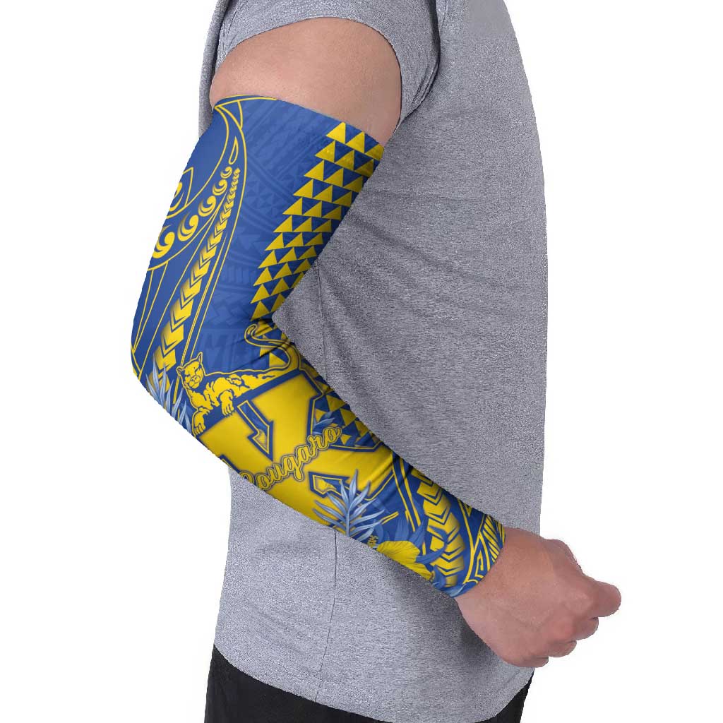 Personalised Hawaii Kaiser High School Arm Sleeves Tribal Tattoo With Hibiscus Flowers