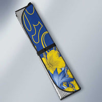 Hawaii Kaiser High School Auto Sun Shade Tribal Tattoo With Hibiscus Flowers