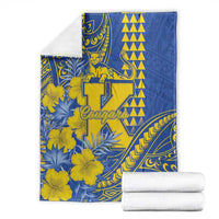 Hawaii Kaiser High School Blanket Tribal Tattoo With Hibiscus Flowers