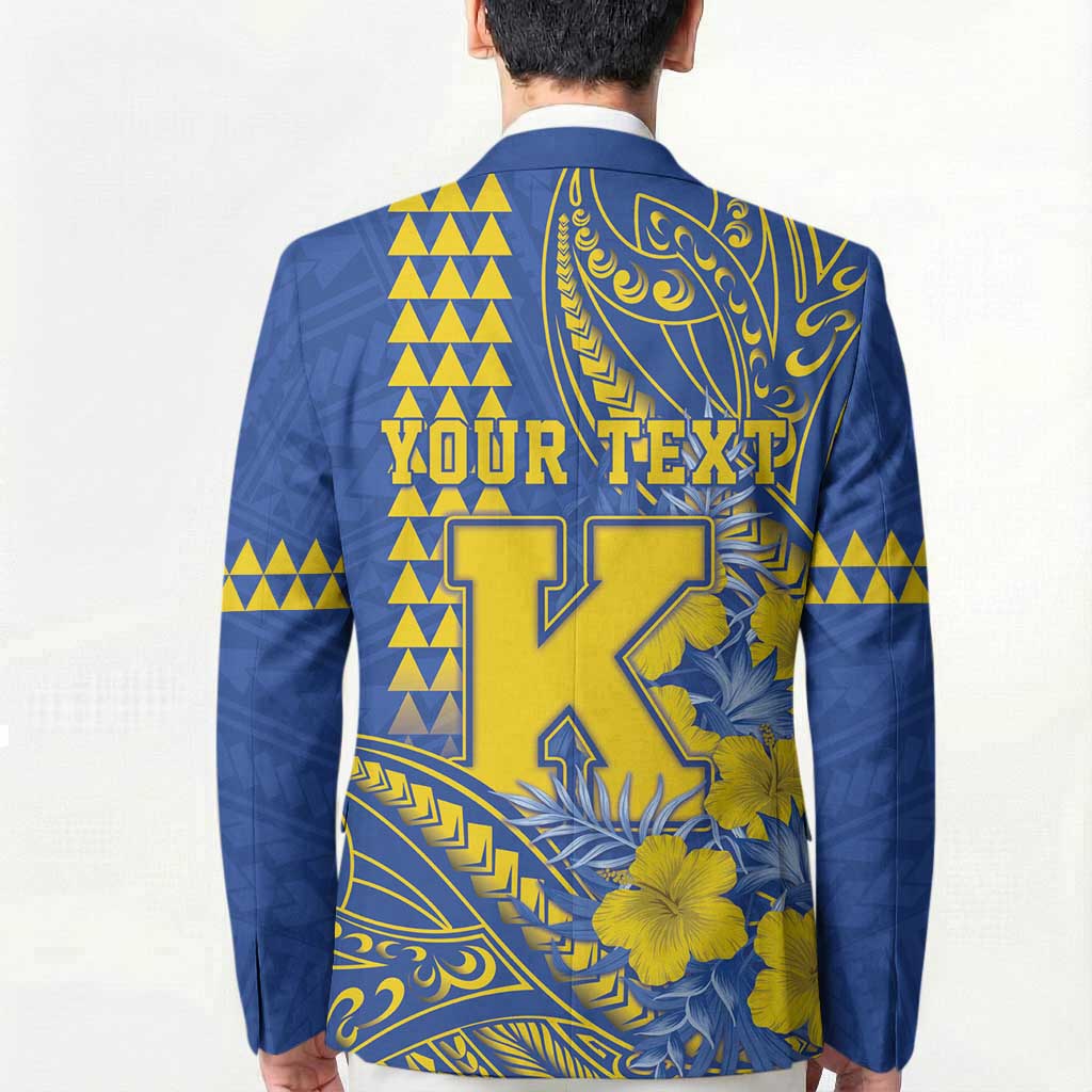 Personalised Hawaii Kaiser High School Blazer Tribal Tattoo With Hibiscus Flowers