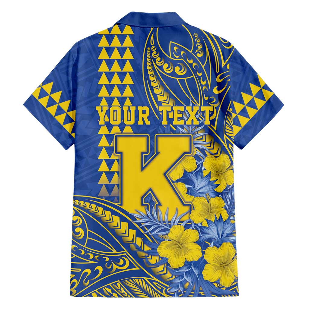 Personalised Hawaii Kaiser High School Family Matching Mermaid Dress and Hawaiian Shirt Tribal Tattoo With Hibiscus Flowers LT05 - Polynesian Pride