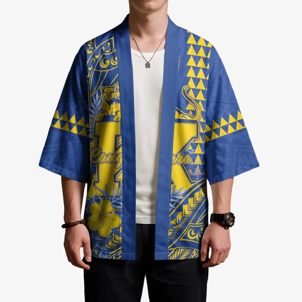 Personalised Hawaii Kaiser High School Kimono Tribal Tattoo With Hibiscus Flowers