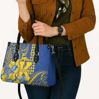 Hawaii Kaiser High School Leather Bag Tribal Tattoo With Hibiscus Flowers