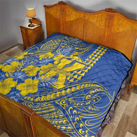 Hawaii Kaiser High School Quilt Tribal Tattoo With Hibiscus Flowers