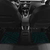 Personalised Hawaii Kapolei High School Car Mats Tribal Tattoo With Hibiscus Flowers