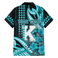 Personalised Hawaii Kapolei High School Family Matching Mermaid Dress and Hawaiian Shirt Tribal Tattoo With Hibiscus Flowers LT05 - Polynesian Pride