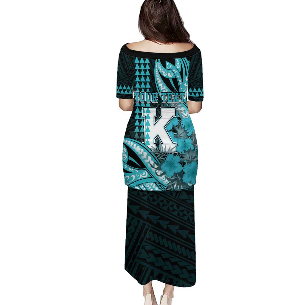 Personalised Hawaii Kapolei High School Family Matching Puletasi and Hawaiian Shirt Tribal Tattoo With Hibiscus Flowers LT05 - Polynesian Pride