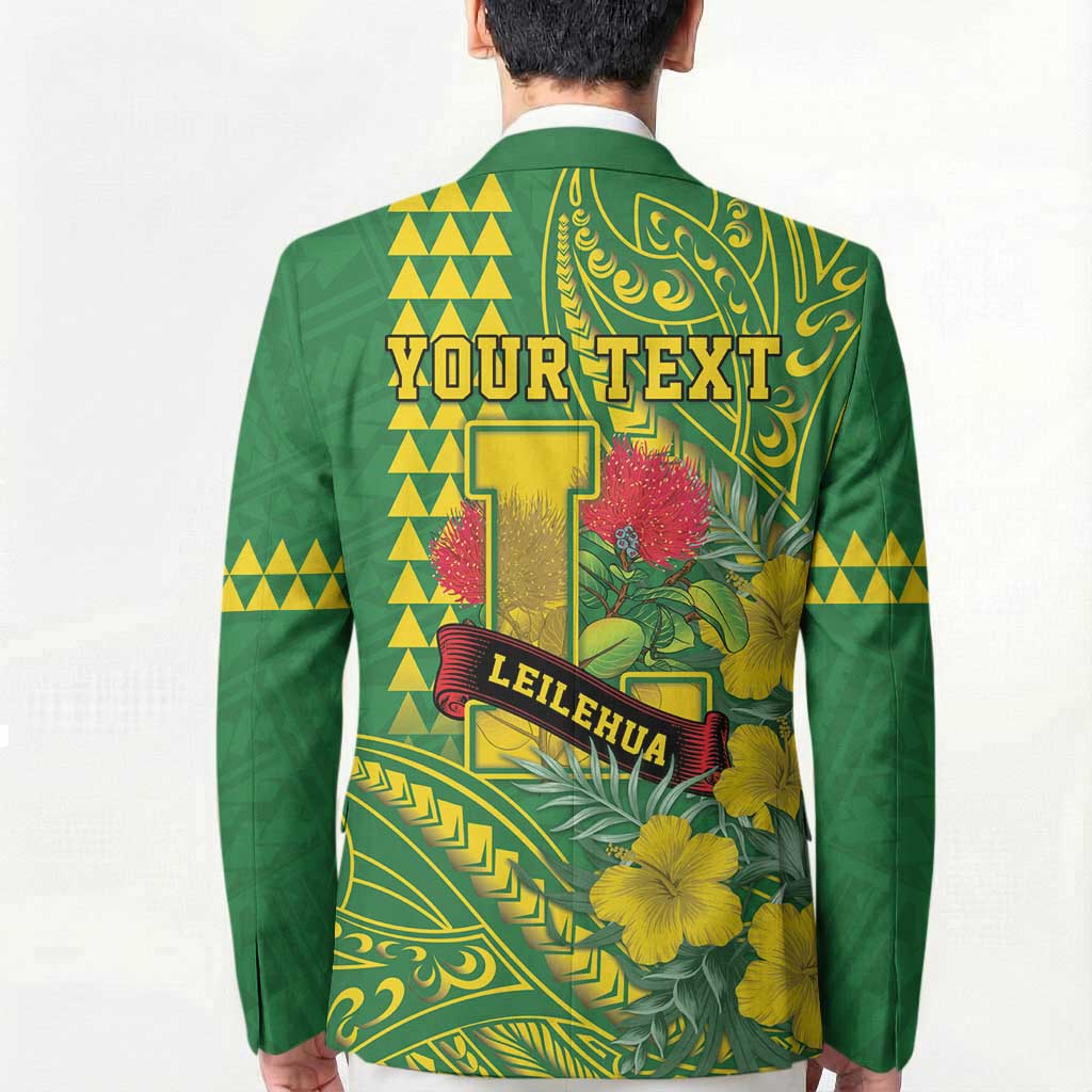 Personalised Hawaii Leilehua High School Blazer Tribal Tattoo With Hibiscus Flowers