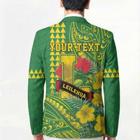Personalised Hawaii Leilehua High School Blazer Tribal Tattoo With Hibiscus Flowers