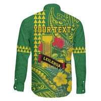 Personalised Hawaii Leilehua High School Family Matching Mermaid Dress and Hawaiian Shirt Tribal Tattoo With Hibiscus Flowers LT05 - Polynesian Pride