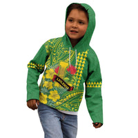 Personalised Hawaii Leilehua High School Kid Hoodie Tribal Tattoo With Hibiscus Flowers