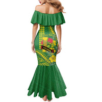 Personalised Hawaii Leilehua High School Mermaid Dress Tribal Tattoo With Hibiscus Flowers LT05 - Polynesian Pride