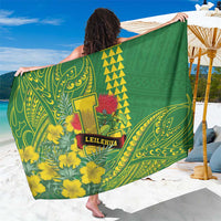Hawaii Leilehua High School Sarong Tribal Tattoo With Hibiscus Flowers