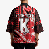 Personalised Hawaii Kalani High School Kimono Tribal Tattoo With Hibiscus Flowers
