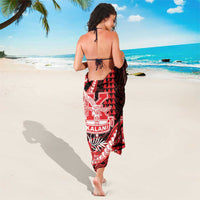 Hawaii Kalani High School Sarong Tribal Tattoo With Hibiscus Flowers