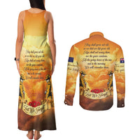 New Zealand And Australia ANZAC Day Couples Matching Tank Maxi Dress and Long Sleeve Button Shirt Sinai Palestine Campaign Lest We Forget LT05 - Polynesian Pride
