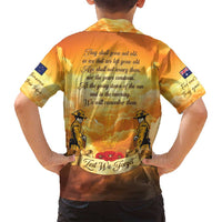 New Zealand And Australia ANZAC Day Family Matching Puletasi and Hawaiian Shirt Sinai Palestine Campaign Lest We Forget LT05 - Polynesian Pride