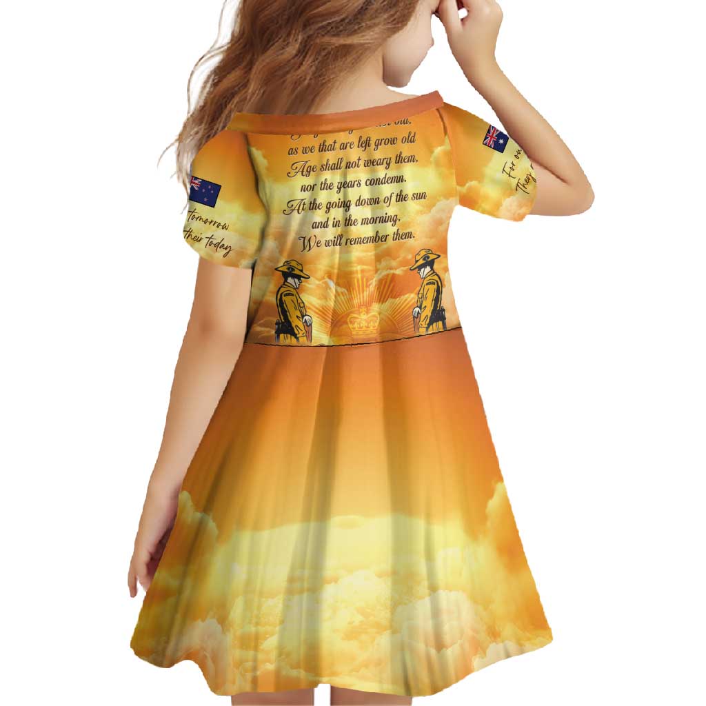 New Zealand And Australia ANZAC Day Family Matching Short Sleeve Bodycon Dress and Hawaiian Shirt Sinai Palestine Campaign Lest We Forget LT05 - Polynesian Pride