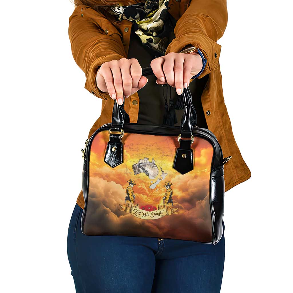 New Zealand And Australia ANZAC Day Shoulder Handbag Sinai Palestine Campaign Lest We Forget