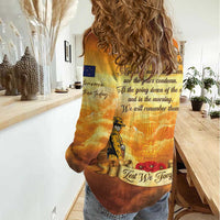 New Zealand And Australia ANZAC Day Women Casual Shirt Sinai Palestine Campaign Lest We Forget LT05 - Polynesian Pride