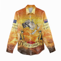 New Zealand And Australia ANZAC Day Women Casual Shirt Sinai Palestine Campaign Lest We Forget LT05 - Polynesian Pride