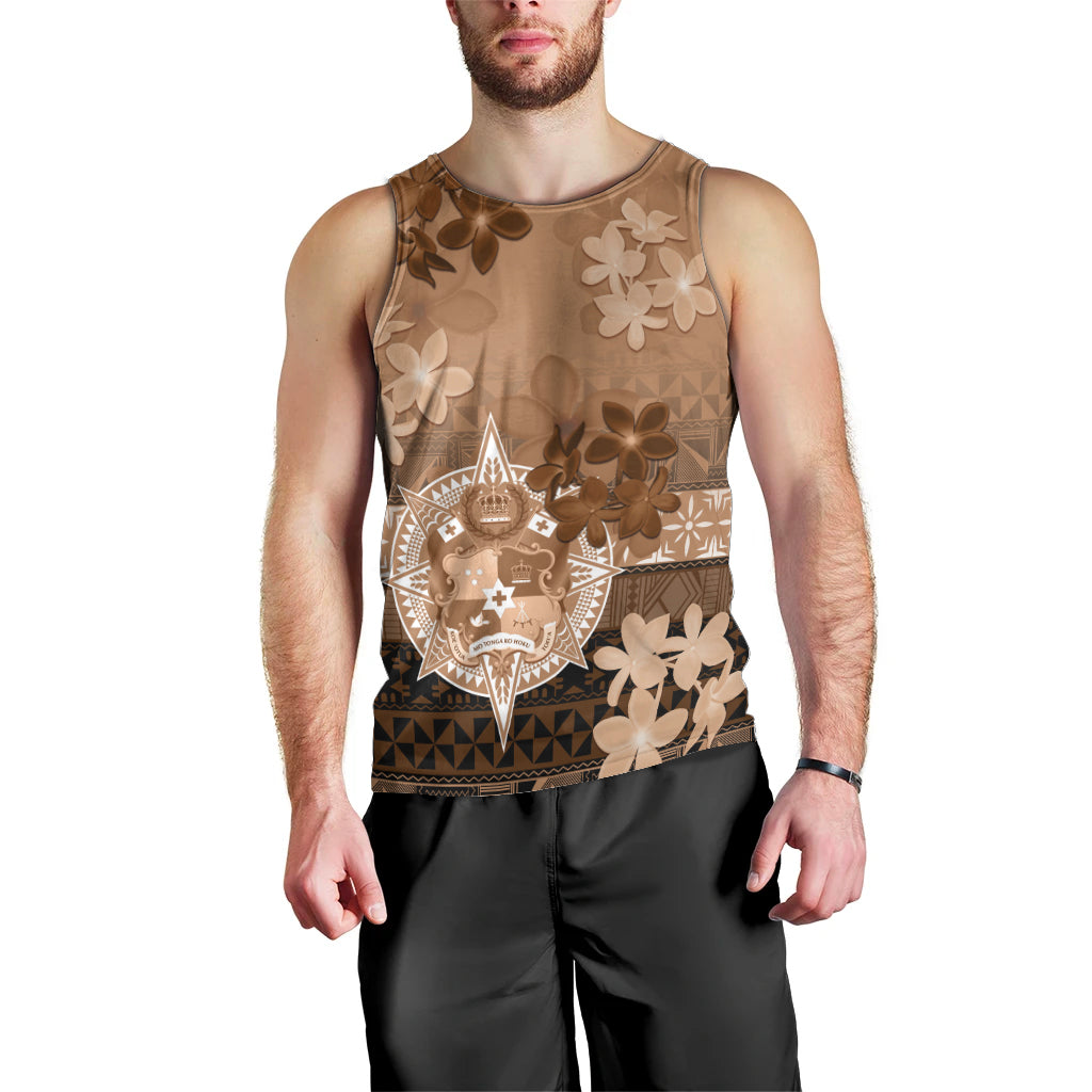 Tonga Emancipation Day Men Tank Top Tongan Kupesi Ngatu Pattern Vintage Style