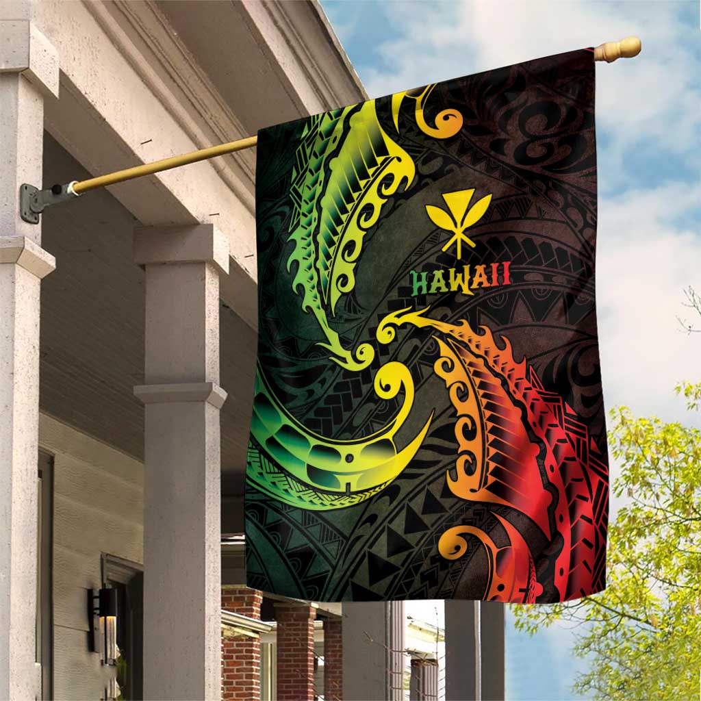 AAPI Heritage Month Garden Flag Kanaka Maoli Polynesian Tribal Wave LT05 House Flag Reggae - Polynesian Pride