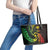 AAPI Heritage Month Leather Tote Bag Kanaka Maoli Polynesian Tribal Wave