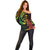 AAPI Heritage Month Off Shoulder Sweater Kanaka Maoli Polynesian Tribal Wave