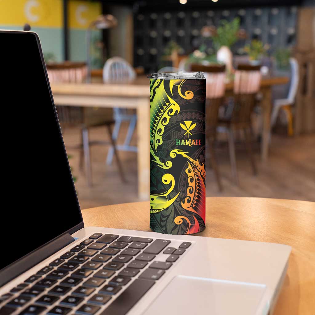 AAPI Heritage Month Skinny Tumbler Kanaka Maoli Polynesian Tribal Wave