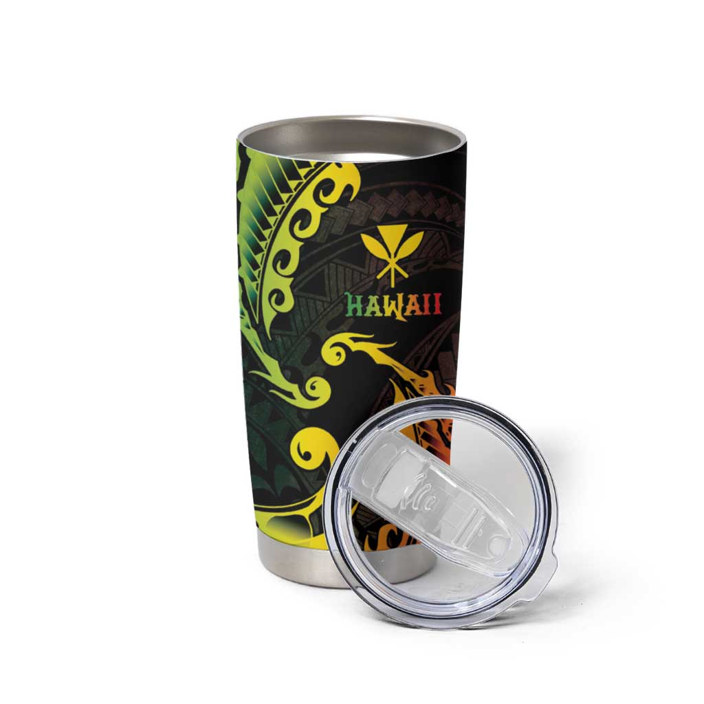 AAPI Heritage Month Tumbler Cup Kanaka Maoli Polynesian Tribal Wave