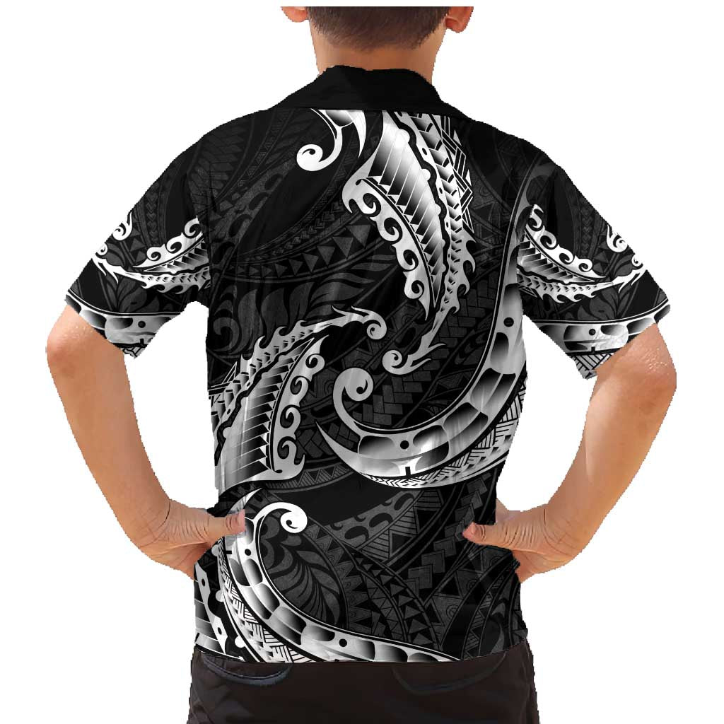 AAPI Heritage Month Family Matching Mermaid Dress and Hawaiian Shirt American Samoa Polynesian Tribal Wave