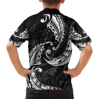 AAPI Heritage Month Family Matching Summer Maxi Dress and Hawaiian Shirt American Samoa Polynesian Tribal Wave