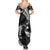 AAPI Heritage Month Family Matching Summer Maxi Dress and Hawaiian Shirt American Samoa Polynesian Tribal Wave