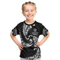 AAPI Heritage Month Kid T Shirt American Samoa Polynesian Tribal Wave