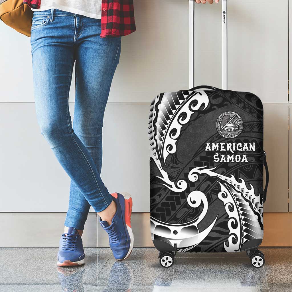 AAPI Heritage Month Luggage Cover American Samoa Polynesian Tribal Wave