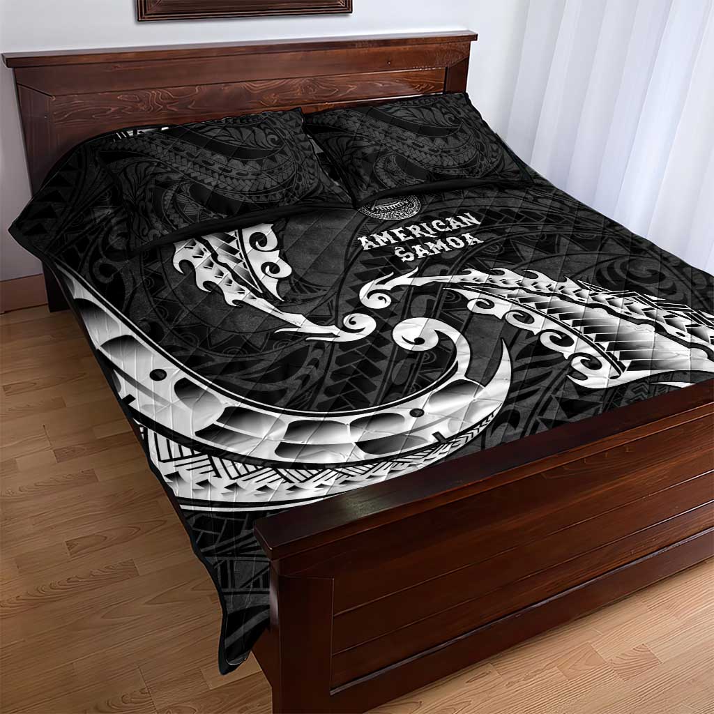 AAPI Heritage Month Quilt Bed Set American Samoa Polynesian Tribal Wave