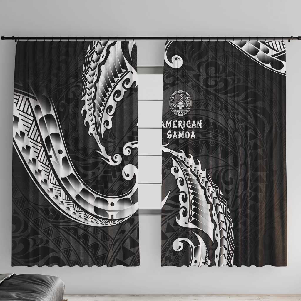 AAPI Heritage Month Window Curtain American Samoa Polynesian Tribal Wave