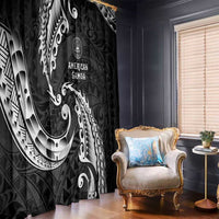 AAPI Heritage Month Window Curtain American Samoa Polynesian Tribal Wave