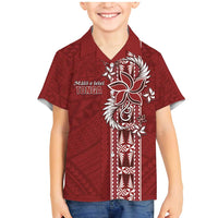 Tonga Language Week Family Matching Mermaid Dress and Hawaiian Shirt Malo e Lelei Kupesi Ngatu Pattern