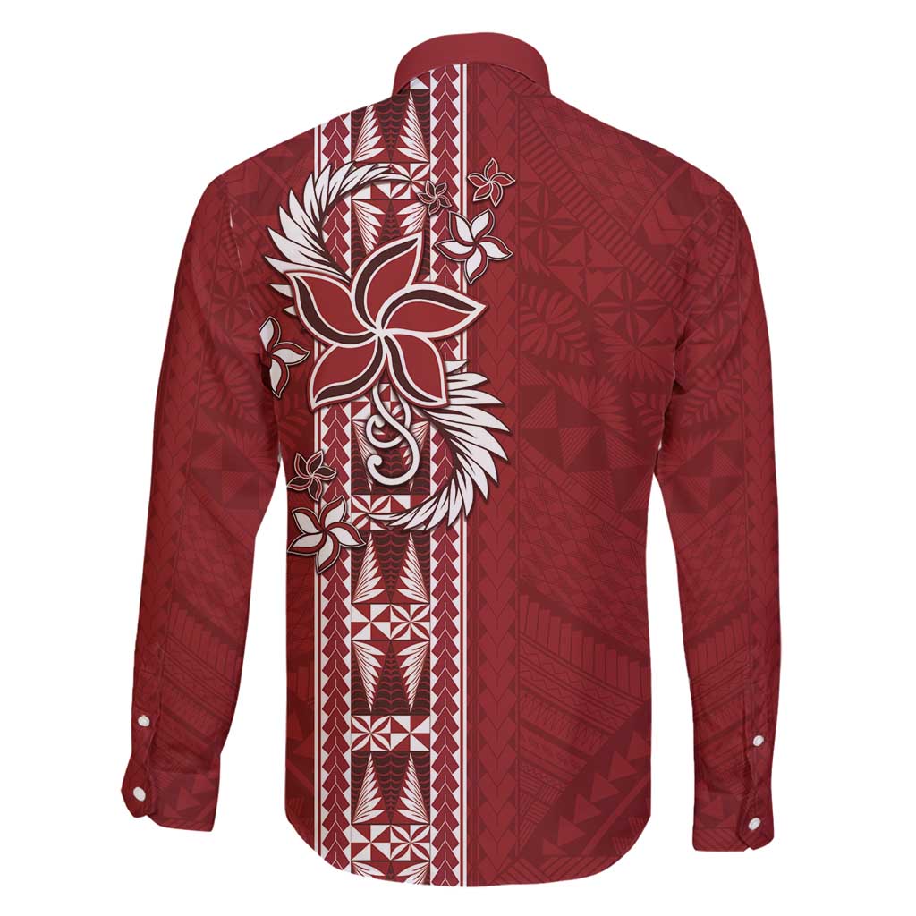 Tonga Language Week Family Matching Off Shoulder Maxi Dress and Hawaiian Shirt Malo e Lelei Kupesi Ngatu Pattern