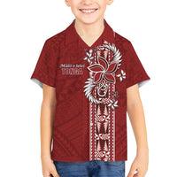 Tonga Language Week Family Matching Tank Maxi Dress and Hawaiian Shirt Malo e Lelei Kupesi Ngatu Pattern